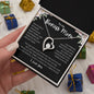 To My Bonus Mom | I Love You Forever Love Necklace