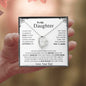 To My Daughter | Never Forget Forever Love Necklace