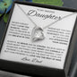 To My Amazing Daughter | I Love You Forever Love Necklace