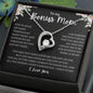 To My Bonus Mom | I Love You Forever Love Necklace