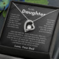 To My Daughter | Proud Forever Love Necklace