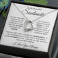 To My Beautiful Soulmate | In Your Eyes Forever Love Knot Necklace