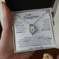 To My Daughter | Never Forget Forever Love Necklace