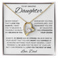 To My Amazing Daughter | I Love You Forever Love Necklace