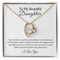 To My Beautiful Daughter | Believe In Yourself Forever Love Necklace