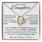 To My Amazing Daughter | Be Brave and Be Strong Forever Love Necklace