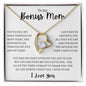 To My Bonus Mom | I Need To Say Forever Love Necklace
