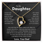 To My Daughter | Proud Forever Love Necklace