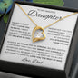 To My Amazing Daughter | I Love You Forever Love Necklace