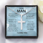 To My Man | Hand in Hand Cross Necklace