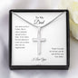 To My Dad | Thank You Cross Necklace