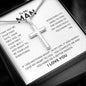To My Man | My Life Cross Necklace