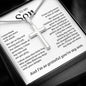 My Son | So Grateful - Stainless Steel Cross Necklace