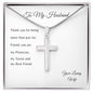 To My Husband | My Protector Cross Necklace