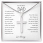 To The Best Dad | I Love You Cross Necklace