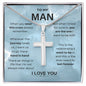 To My Man | Hand in Hand Cross Necklace
