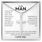 To My Man | My Life Cross Necklace