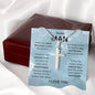 To My Man | Hand in Hand Cross Necklace
