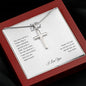 To My Dad | Thank You Cross Necklace