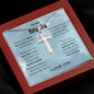 To My Man | Hand in Hand Cross Necklace