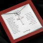 To The Best Dad | I Love You Cross Necklace