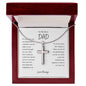 To The Best Dad | I Love You Cross Necklace