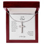 To My Dad | Thank You Cross Necklace