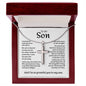 My Son | So Grateful - Stainless Steel Cross Necklace