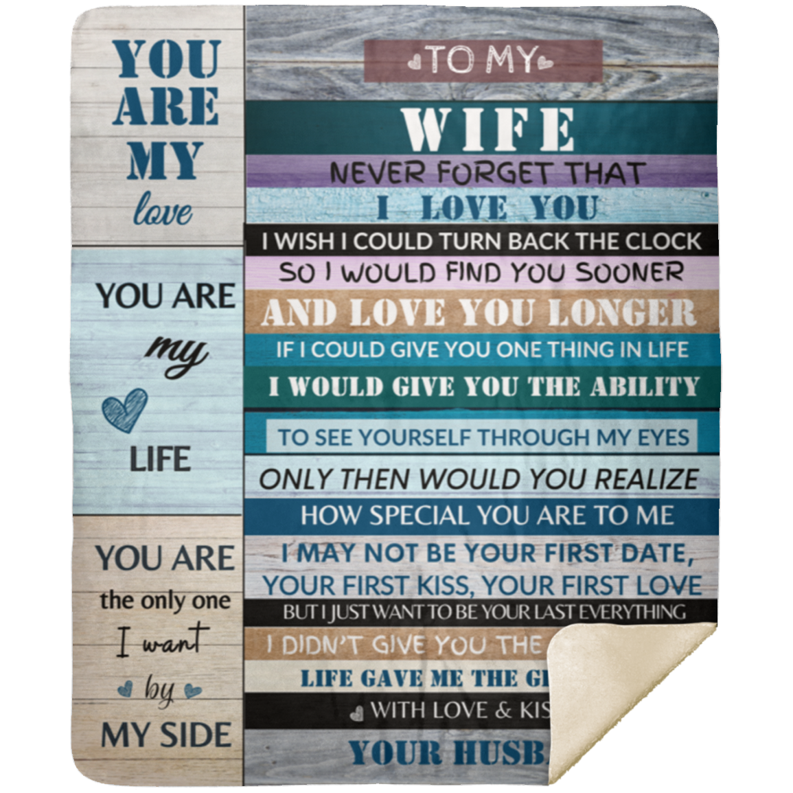 To My Wife | You Are My Love Premium Blanket