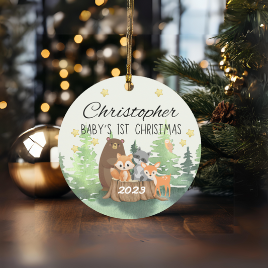 Baby Animals First Christmas Ornament
