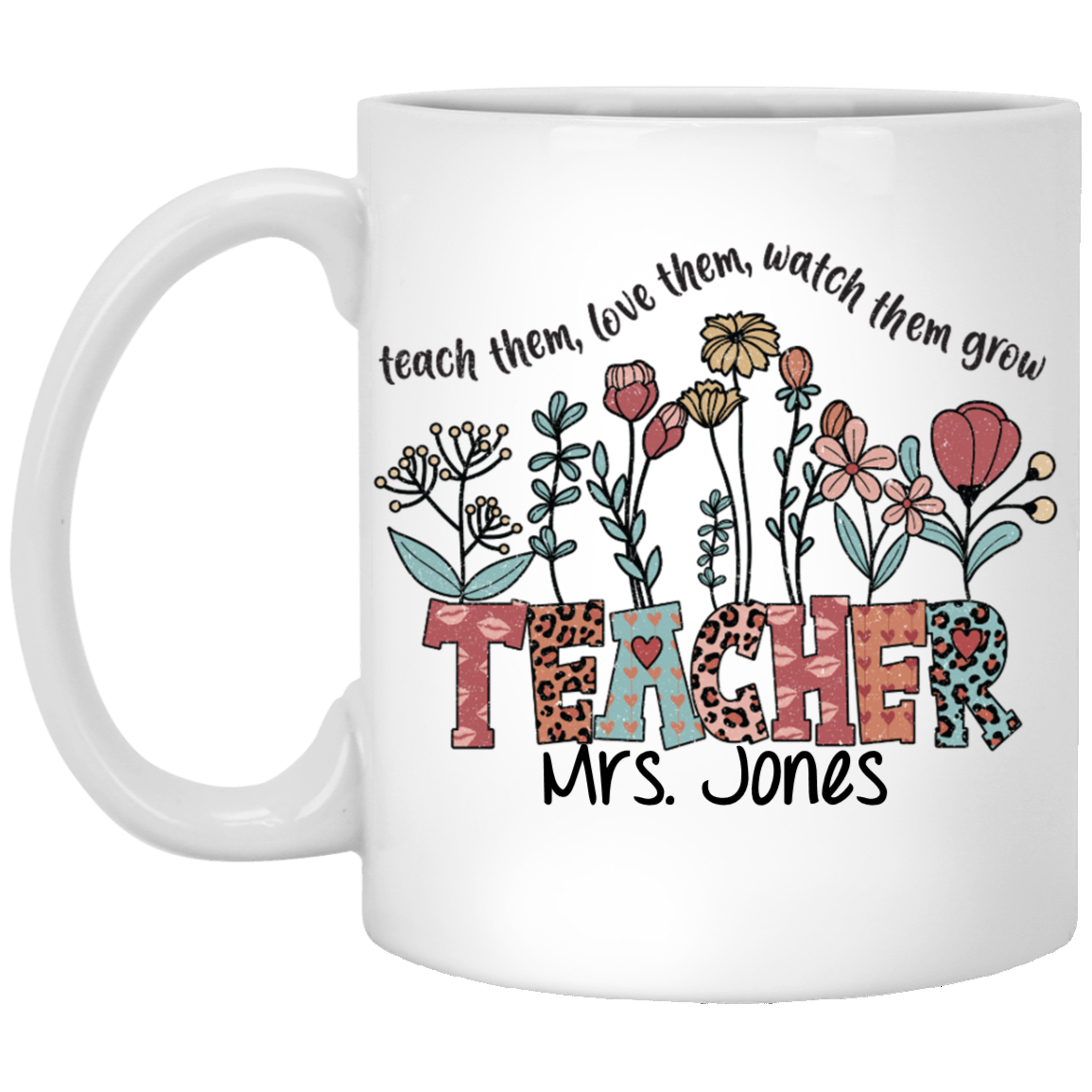 Wildflower Teach Them... Personalized Mug