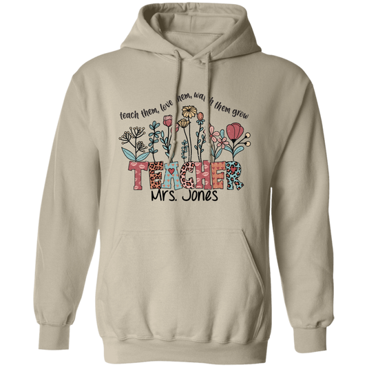 Wildflower Teach Them... Personalized Pullover Hoodie