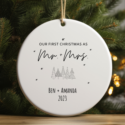 Our First Christmas Personalized Ornament