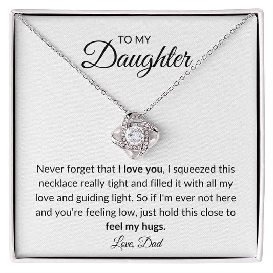 To My Daughter | Guiding Light Love Knot Necklace