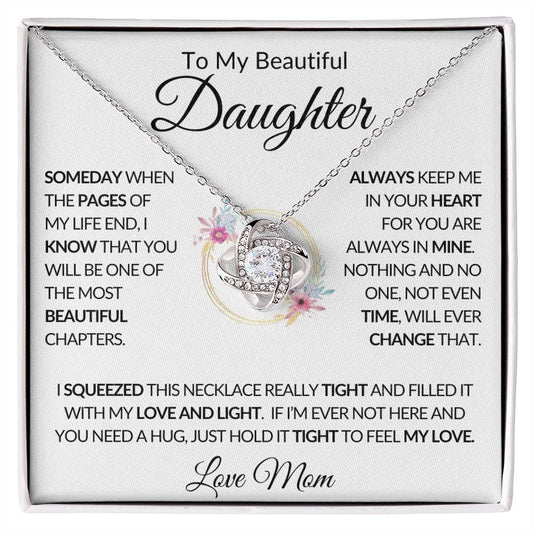 To My Beautiful Daughter | Someday Love Knot Necklace