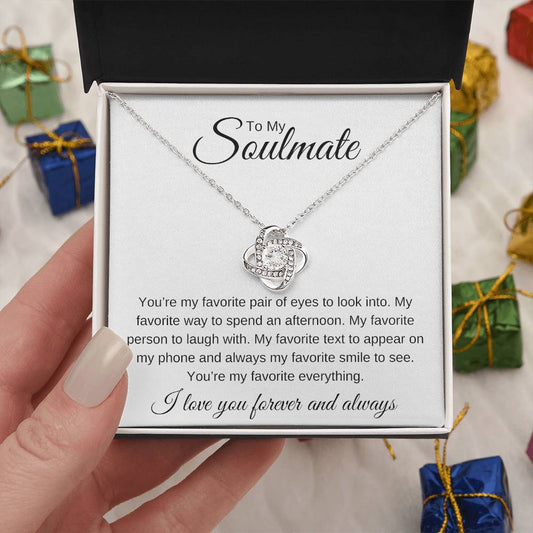 To My Soulmate | My Favorite Love Knot Necklace