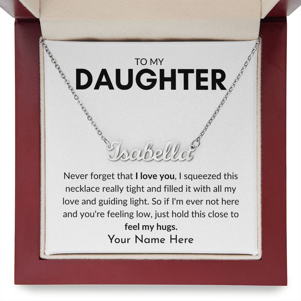 To My Daughter | Guiding Light Personalized Name Necklace