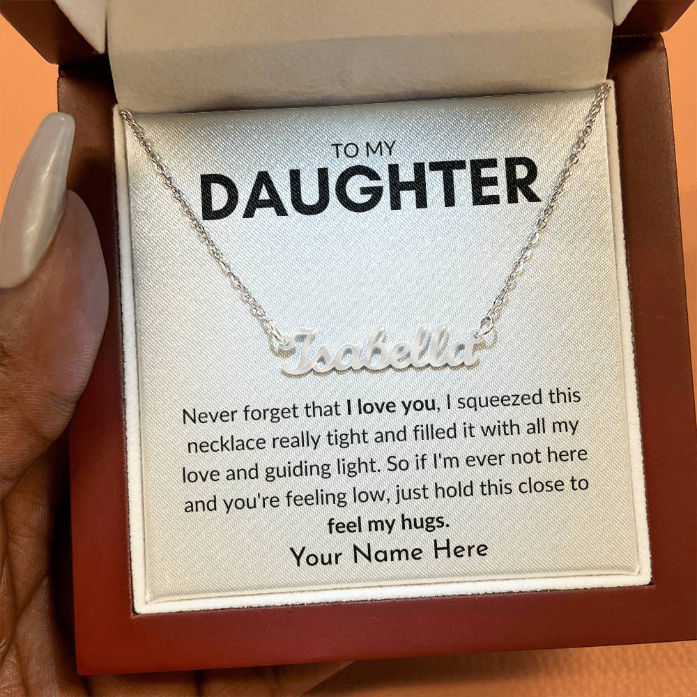 To My Daughter | Guiding Light Personalized Name Necklace