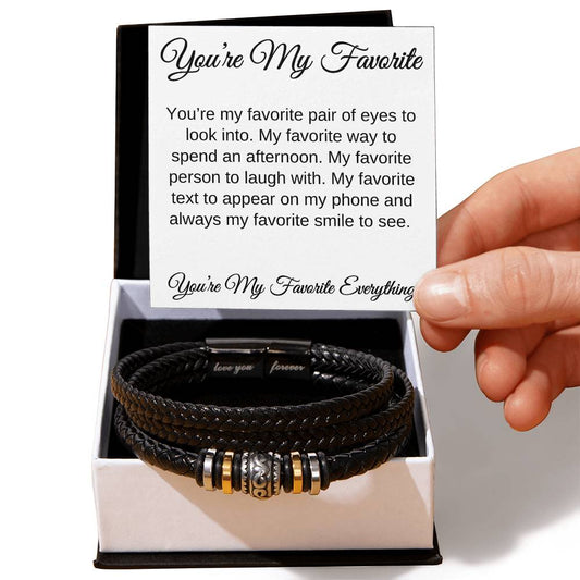 You're My Favorite | Men's "Love You Forever" Bracelet