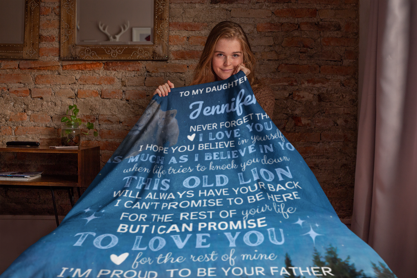 To My Daughter From Dad | I Love You Personalized Blanket
