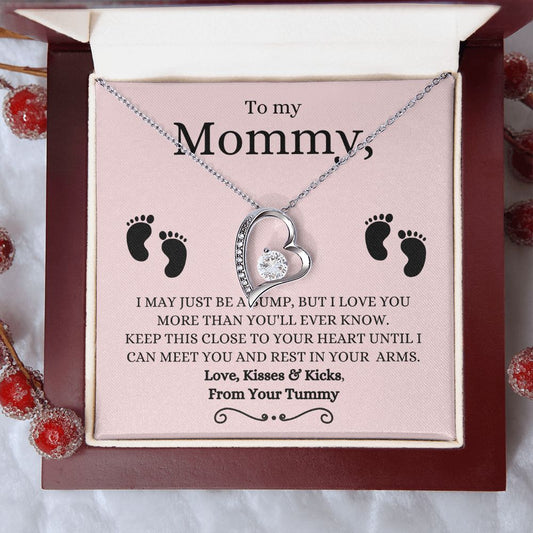 To My Mommy | Pink Kisses & Kicks Forever Love Necklace