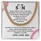 [ALMOST GONE] To My Son | Never Forget Cuban Link Chain