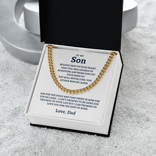 To My Son | Love Cuban Link Chain