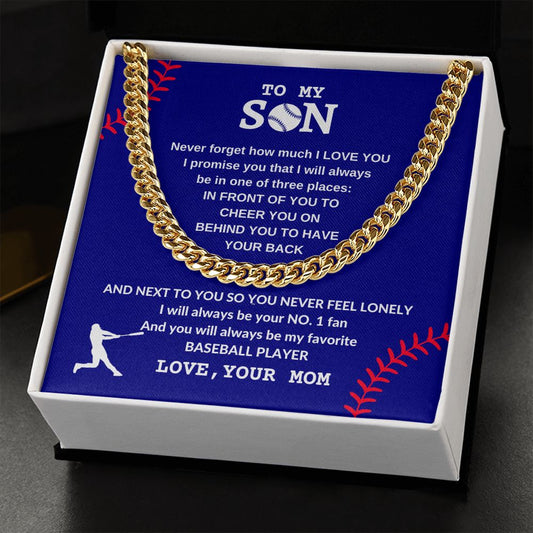 [SELLING FAST] To My Son | No. 1 Fan Cuban Link Chain