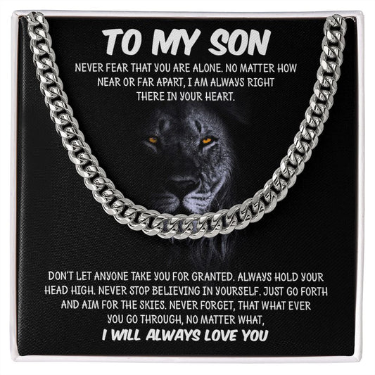 My Son | Never Forget - Cuban Link Chain