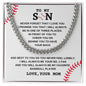 [ALMOST GONE] To My Son | Never Forget Cuban Link Chain