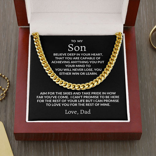 To My Son | Promise Cuban Link Chain