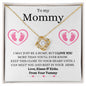 [ALMOST GONE] To My Mommy | I Love You | Love Knot Necklace
