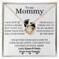 [BEST SELLER] To My Mommy | Little Bump Love Knot Necklace