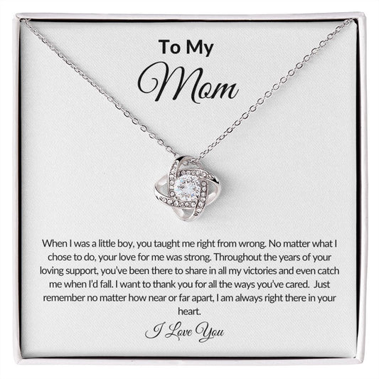 To My Mom | Just Remember Love Knot Necklace